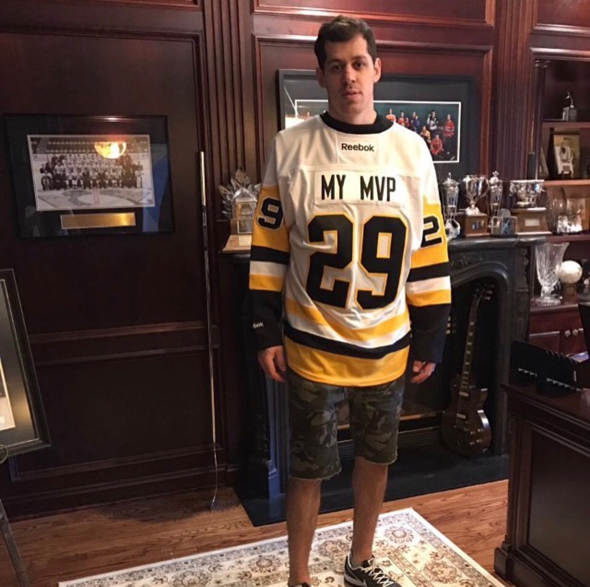 Matt Murray Pittsburgh Penguins Black Reebok Name & Number T-Shirt